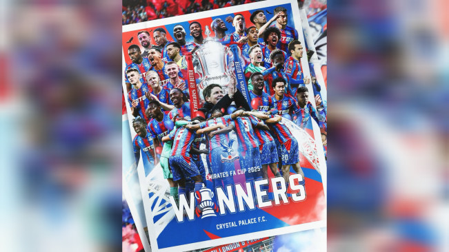 Crystal Palace juara Piala FA 2024-2025. [Instagram]